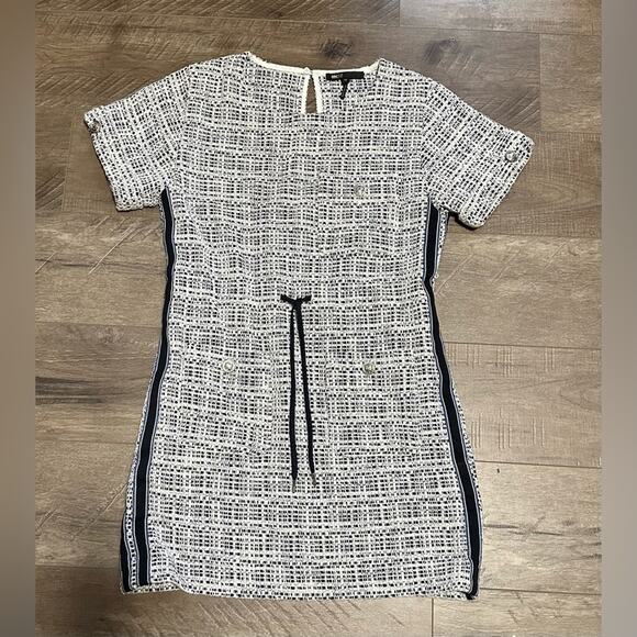 Maje Retrola Tweed Dress Navy 36 S NWOT - Picture 4 of 6